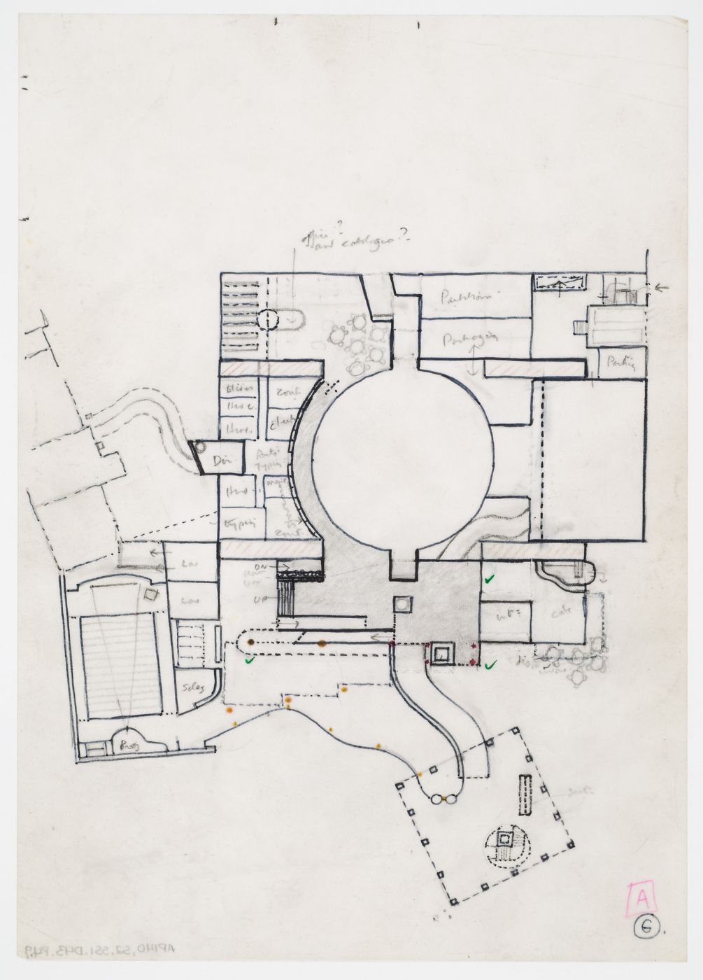 Quondam Com 56 5699 Htm Sketch Perspective Axonometric Conceptual Site Plan Section Showing Pedestrian Passage